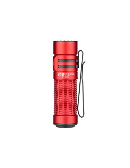 Linterna de mano ligera WARRIOR NANO 1200Lm 135m alcance Batería recargable 1100 mAh 3.6V 18350 IPX8
