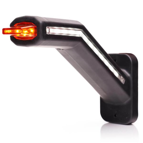 Cuerno LED con led sobresaliente con logo Wsa W269.1.1 Ambar - Blanco - Rojo 12V 24V A R1 SM1