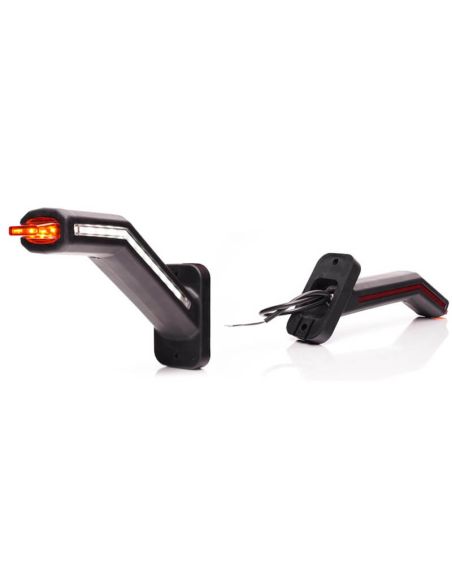Cuerno LED con led sobresaliente con logo Wsa W269.1.1 Ambar - Blanco - Rojo 12V 24V A R1 SM1