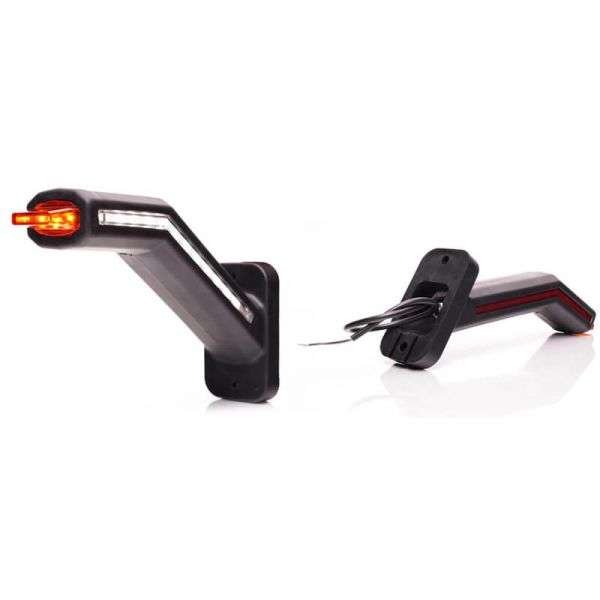 Cuerno LED con led sobresaliente con logo Wsa W269.1.1 Ambar - Blanco - Rojo 12V 24V A R1 SM1