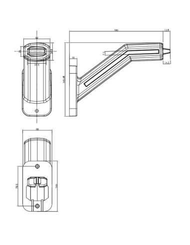 LED Horn mit herausragendem LED und...