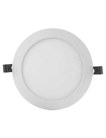 Downlight LED Ultra Slim Branco Ø225mm 22W 3000K - 4000K – Altura 2,3 cm | Corte Ø205mm Rebaixado