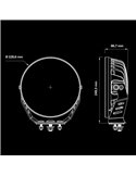 Faro LED Largo Alcance Strands SIBERIA NRS Night Ranger 9″ Spot ,13.377Lm, 900m 12/24V 34 puntos de luz, uso Off Road