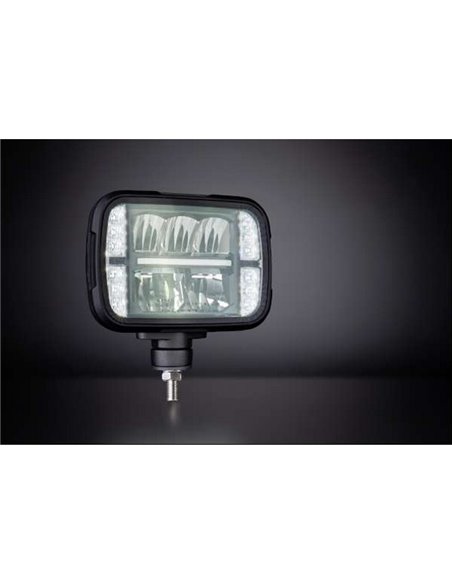Faro LED calefactable ALASKA SNOW PLOW 12/24V, 1380Lm, 160m, luz larga/corta, posición/intermitente, ECE R6, R7, R112 R10