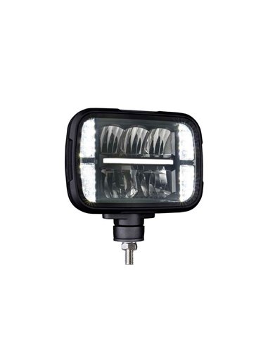 Faro LED calefactable ALASKA SNOW PLOW 12/24V, 1380Lm, 160m, luz larga/corta, posición/intermitente, ECE R6, R7, R112 R10