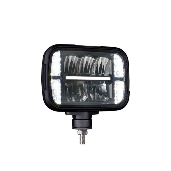 Faro LED calefactable ALASKA SNOW PLOW 12/24V, 1380Lm, 160m, luz larga/corta, posición/intermitente, ECE R6, R7, R112 R10