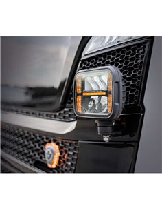 Faro LED calefactable ALASKA SNOW PLOW 12/24V, 1380Lm, 160m, luz larga/corta, posición/intermitente, ECE R6, R7, R112 R10 2