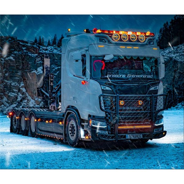 Barra LED calefactable SIBERIA DRH 22" 91W, 6316Lm, 450m, luz posición blanca/ámbar, ECE R7, R112, R10