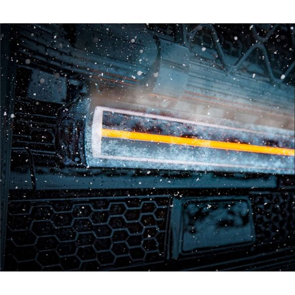 Barra LED calefactable SIBERIA DRH 22" 91W, 6316Lm, 450m, luz posición blanca/ámbar, ECE R7, R112, R10