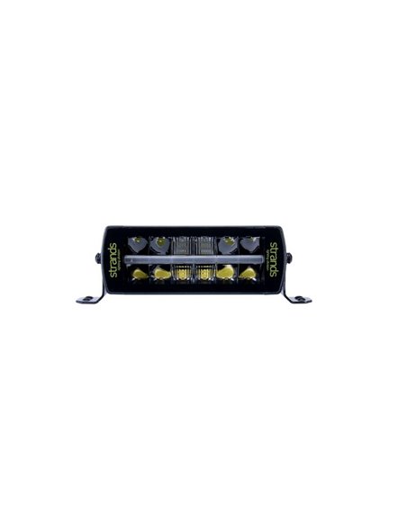 Barra LED SIBERIA OUTLAW UDX 8" 66W, 5758Lm, 464m, luz posición blanca/ámbar, ECE R148, R149, R10