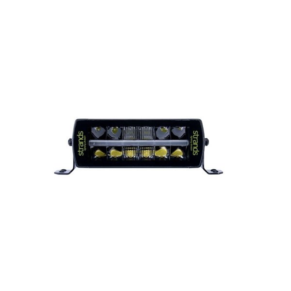 Barra LED SIBERIA OUTLAW UDX 8" 66W, 5758Lm, 464m, luz posición blanca/ámbar, ECE R148, R149, R10