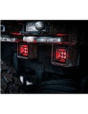 Faro de trabajo LED 38W STRANDS DARK KNIGHT FORTEX, 3200Lm, luz posición roja, ECE R10 Off Road
