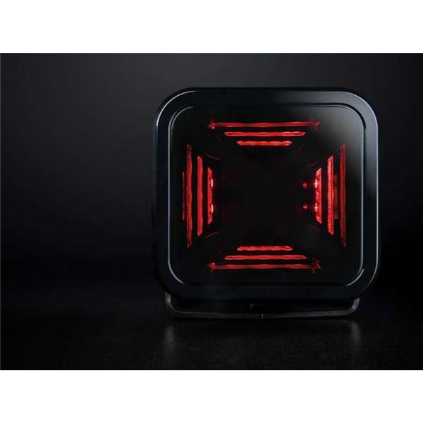 Faro de trabajo LED 38W STRANDS DARK KNIGHT FORTEX, 3200Lm, luz posición roja, ECE R10 Off Road