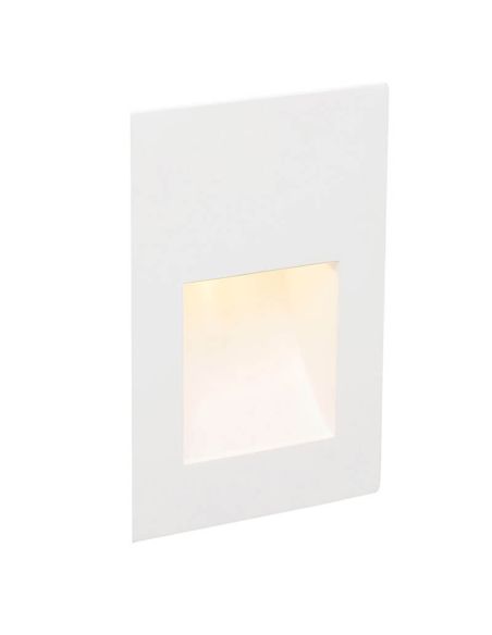 Empotrable LED de Pared Blanco Mate PLAS SQ 1W 3000K Corte 155x110mm Diseño en Yeso