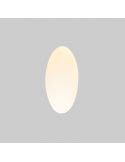 Empotrable LED de Pared PLAS Oval Blanco Mate 1W 3000K – Corte 175x110mm | Diseño en Yeso