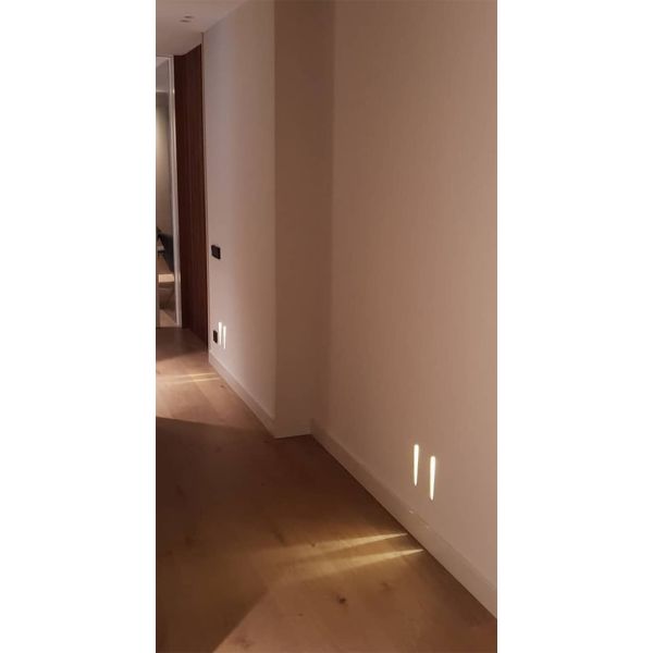 Aplique LED de embutir PLAS RCT Branco Retangular 3W 3000K – Corte 248x113mm | Gesso decorativo