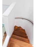 Escalera iluminada Empotrable LED de Pared PLAS Linear Blanco Mate 1W 3000K – Corte 231x85mm | Diseño en Yeso