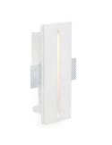 Empotrable LED de Pared PLAS Linear Blanco Mate 1W 3000K – Corte 231x85mm | Diseño en Yeso