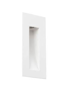 Baliza Empotrable de Pared PLAS-4 Yeso Blanco 3W 2700K – Corte 248x113mm | Con Driver Incluido