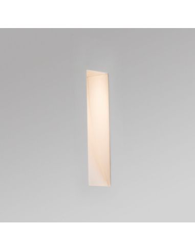 Applique murale encastrée PLAS-4 Plâtre blanc 3W 2700K – Découpe 248x113mm | Avec chauffeur inclus