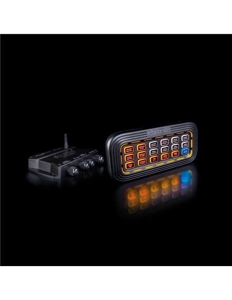 Controlador sem fio de luz de cruzeiro STRANDS para barras de LED e luzes auxiliares, 6 canais, 700 W, IP67