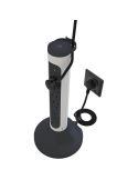 Base Múltiple Vertical Legrand 4 Tomas 2P+T Giratorias con Protección y ON/OFF – Cable 2m | Blanca y Negra