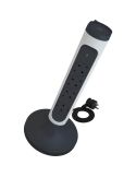 Base Múltiple Vertical Legrand 4 Tomas 2P+T Giratorias con Protección y ON/OFF – Cable 2m | Blanca y Negra