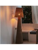 Candeeiro de pé LED para exterior com cabo Arteixo Juta LOLA 165 NATURE, rattan, E27 - exterior/interior