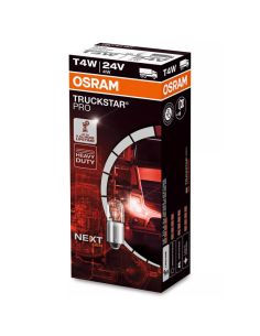 Lámpara Auxiliar OSRAM TRUCKSTAR PRO T4W 24V 4W BA9s – Alta Resistencia y Durabilidad para Camiones