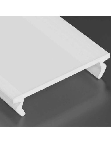 Difusor para Perfil 2,02 Metros PMMA ´Cover Double` Dual, Sileda, Insileda Milky