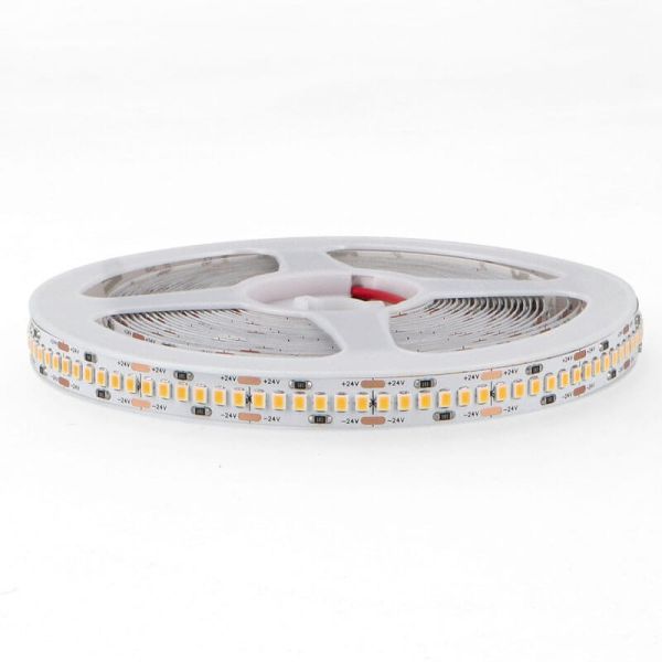 Fita de LED 24V DC SMD2835 18W/m 5 metros IP20 Dimerizável CRI90 - Branco Quente, Neutro ou Frio