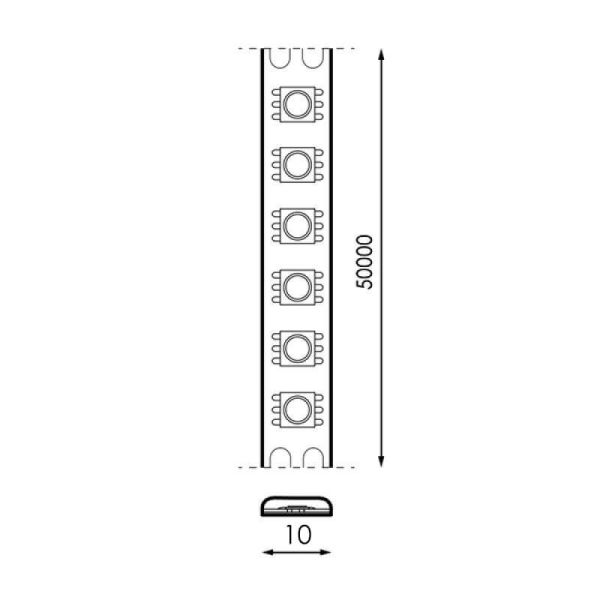Tira LED 24V DC SMD2835 18W/m 5 Metros IP20 Regulable CRI90 - Blanco Cálido, Neutro o Frío