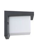 Aplique de pared LED exterior DESELLA 1, cubierta cuadrada 10W 1200Lm 3000K, IP55