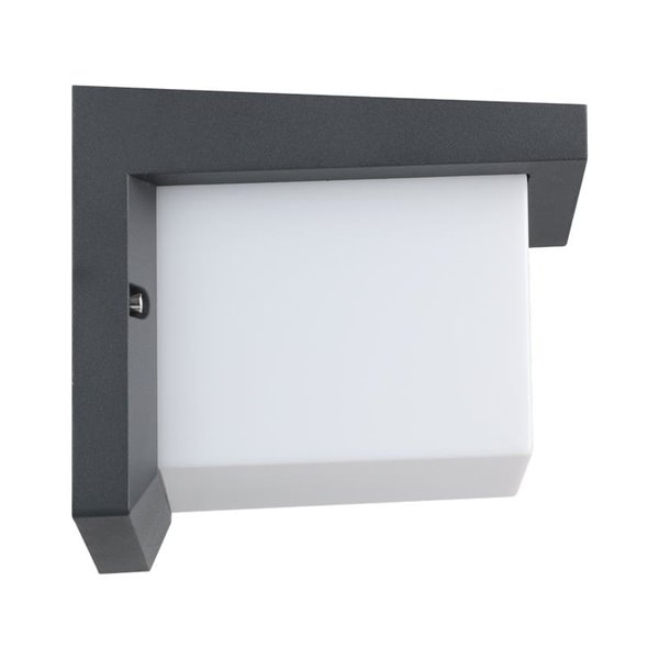 Aplique de pared LED exterior DESELLA 1, cubierta cuadrada 10W 1200Lm 3000K, IP55