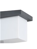 Aplique de pared LED exterior DESELLA 1, cubierta cuadrada 10W 1200Lm 3000K, IP55