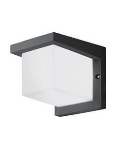 Aplique de pared LED exterior DESELLA 1, cubierta cuadrada 10W 1200Lm 3000K, IP55