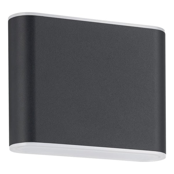 Applique murale LED anthracite GRUTTI 115 mm, 2,9 W, 640 lm, CTT 3 000 K/4 000 K/6 500 K, IP65
