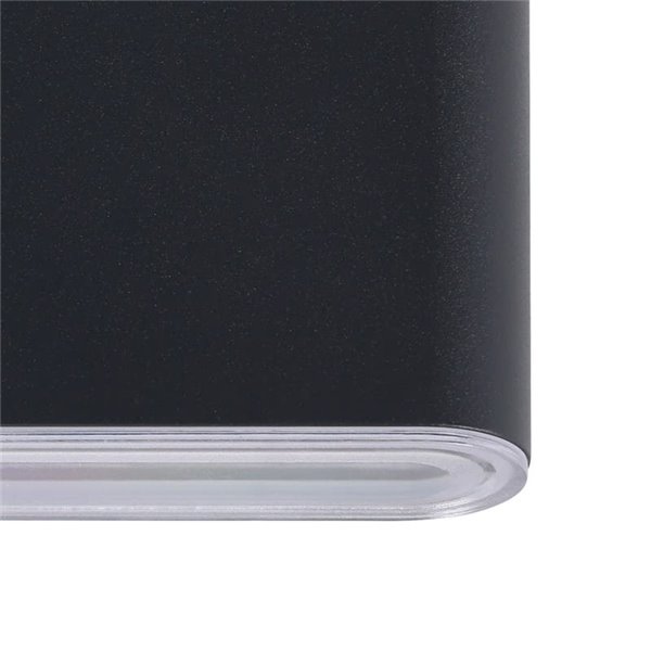 Luminária de parede LED regulável GRUTTI 175 mm, 5,8 W 1260 Lm CTT 3000 K/4000 K/6500 K, IP65