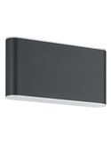 Aplique de pared LED dimable GRUTTI 175mm, 5,8W 1260Lm CTT 3000K/4000K/6500K, IP65