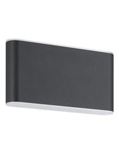 Aplique de pared LED dimable GRUTTI 175mm, 5,8W 1260Lm CTT 3000K/4000K/6500K, IP65