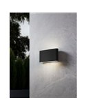 Aplique de pared LED dimable GRUTTI 175mm, 5,8W 1260Lm CTT 3000K/4000K/6500K, IP65