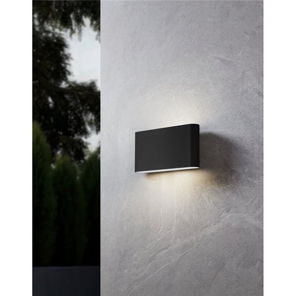 Aplique de pared LED dimable GRUTTI 175mm, 5,8W 1260Lm CTT 3000K/4000K/6500K, IP65