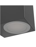 Aplique LED cuadrado de pared JABAGA para exterior, GU10 incluida, 4,6W 400Lm 3000K, IP44
