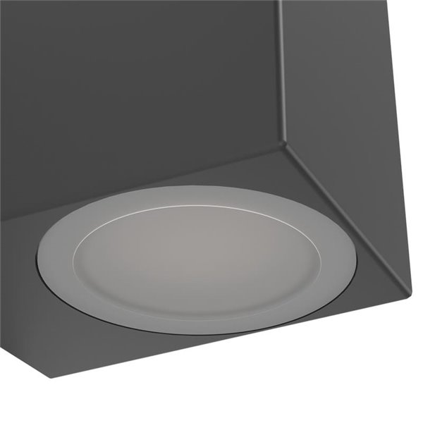 Applique d'extérieur LED carrée JABAGA, GU10 incluse, 4,6 W 400 lm 3000 K, IP44