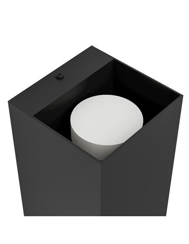 Luminária de parede LED quadrada ERMITANA com luz dupla para cima e para baixo, 2x2,8W GU10 500Lm 3000K, IP55