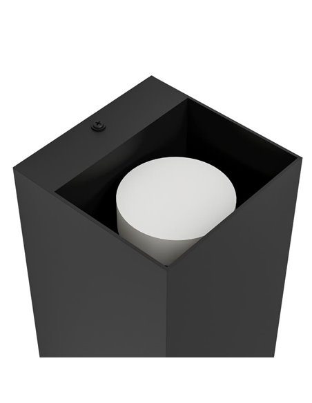 Applique LED carrée ERMITANA avec double éclairage haut/bas, 2x2,8W GU10 500Lm 3000K, IP55