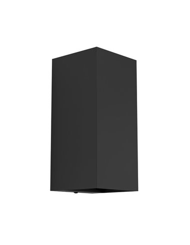 Aplique LED cuadrado con doble luz arriba y abajo ERMITANA, 2x2,8W GU10 500Lm 3000K, IP55