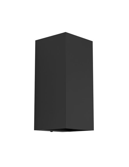 Applique LED carrée ERMITANA avec double éclairage haut/bas, 2x2,8W GU10 500Lm 3000K, IP55