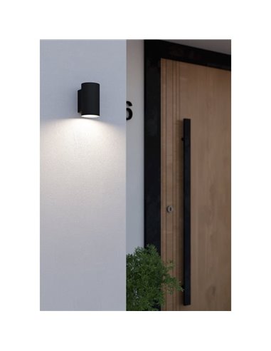 Aplique LED de pared cilíndrico IZZALINI para exterior, 2,8W 250Lm 3000K, IP44