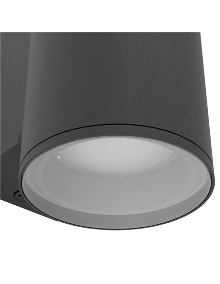 Aplique LED de pared cilíndrico IZZALINI para exterior, 2,8W 250Lm 3000K, IP44